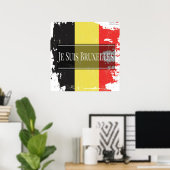 Je Suis Bruxelles (Wir sind Brüssel) veraut. Poste Poster (Heimbüro)