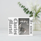 Je Suis Charles Martel (Bild) Postkarte (Stehend Vorderseite)