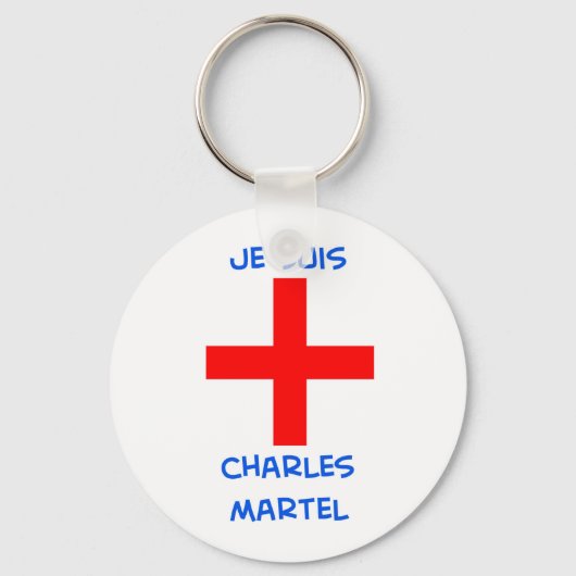 je suis charles martel crusader cross schlüsselanhänger (Vorderseite)