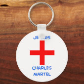 je suis charles martel crusader cross schlüsselanhänger (Vorderseite)