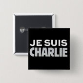 Je Suis Charlie Button (Vorne & Hinten)
