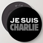 Je Suis Charlie Button (Vorne & Hinten)