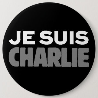 Je Suis Charlie - ich bin Charlie-Schwarzes Button