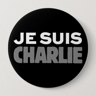 Je Suis Charlie - ich bin Charlie-Schwarzes Button