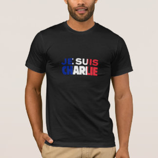 Je Suis Charlie - ich bin Charlie Tri Farbe von T-Shirt