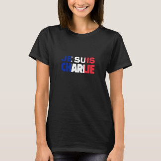 Je Suis Charlie - ich bin Charlie Tri Farbe von T-Shirt