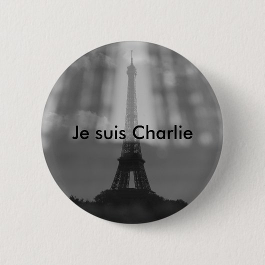 Je Suis Charlie Knopf Button (Vorderseite)