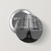 Je Suis Charlie Knopf Button (Vorne & Hinten)