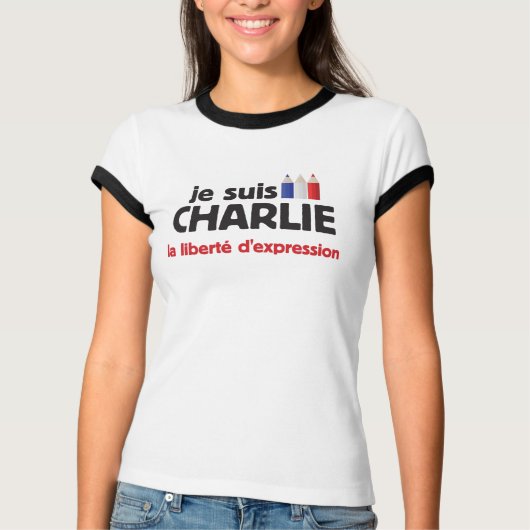 je suis Charlie T-Shirt (Vorderseite)