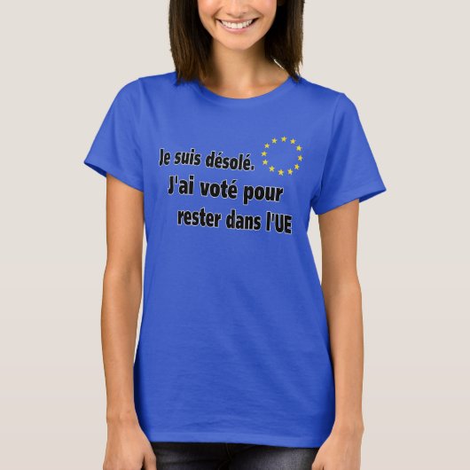 Je suis désolé. J'ai voté gießen rester dans l'UE T-Shirt (Vorderseite)