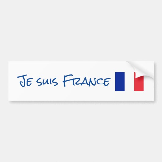 Je suis France Autoaufkleber (Vorne)