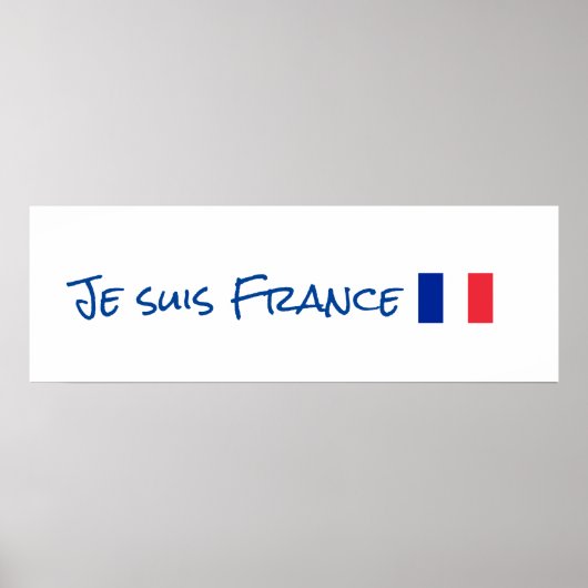 Je suis France Poster (Vorne)