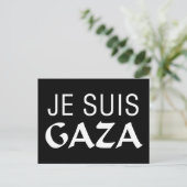 Je Suis Gaza Postkarte (Stehend Vorderseite)