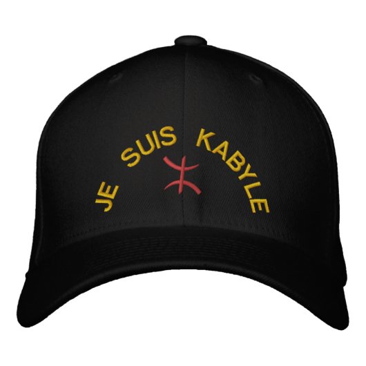Je Suis Kabyle Bestickte Baseballkappe (Vorderseite)