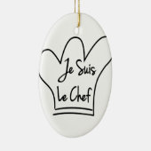 Je Suis Le Koch Keramikornament (Rechts)