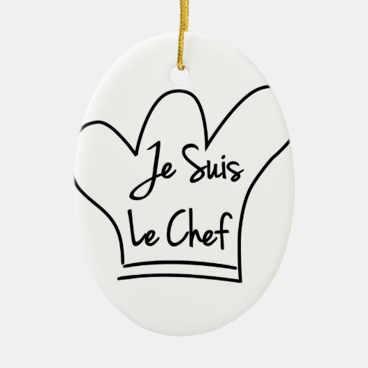 Je Suis Le Koch Keramikornament (Vorne)