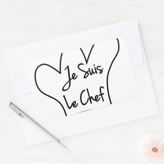 Je Suis Le Koch Rechteckiger Aufkleber (Umschlag)