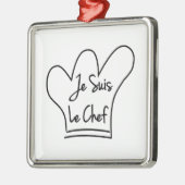 Je Suis Le Koch Silbernes Ornament (Links)