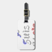 Je Suis Paris Art Print Gepäckanhänger (Vorderseite vertikal)