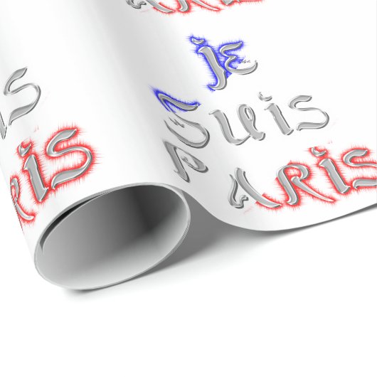 Je Suis Paris Art Print Geschenkpapier (Rolleneckpunkt)