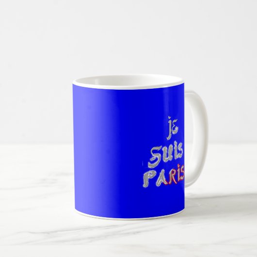 Je Suis Paris Art Print Kaffeetasse (VorderseiteRechts)