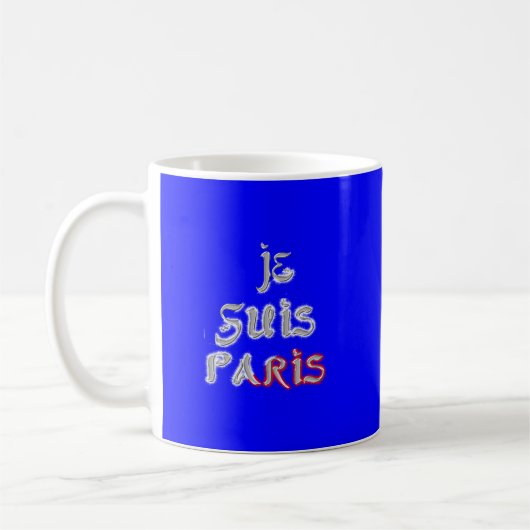 Je Suis Paris Art Print Kaffeetasse (Links)