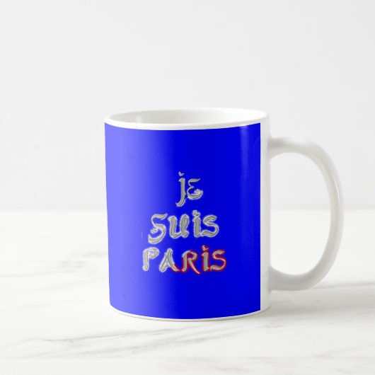 Je Suis Paris Art Print Kaffeetasse (Rechts)