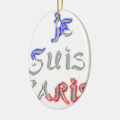 Je Suis Paris Art Print Keramik Ornament (Links)