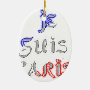 Je Suis Paris Art Print Keramik Ornament