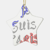 Je Suis Paris Art Print Keramikornament (Links)