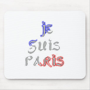 Je Suis Paris Art Print Mousepad