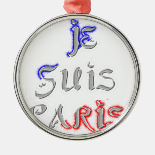 Je Suis Paris Art Print Ornament Aus Metall