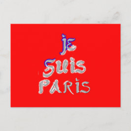 Je Suis Paris Art Print Postkarte