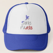 Je Suis Paris Art Print Truckerkappe (Vorderseite)