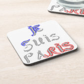 Je Suis Paris Art Print Untersetzer (Linke Seite)
