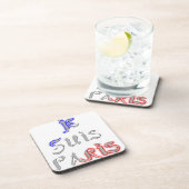 Je Suis Paris Art Print Untersetzer (Rechte Seite)