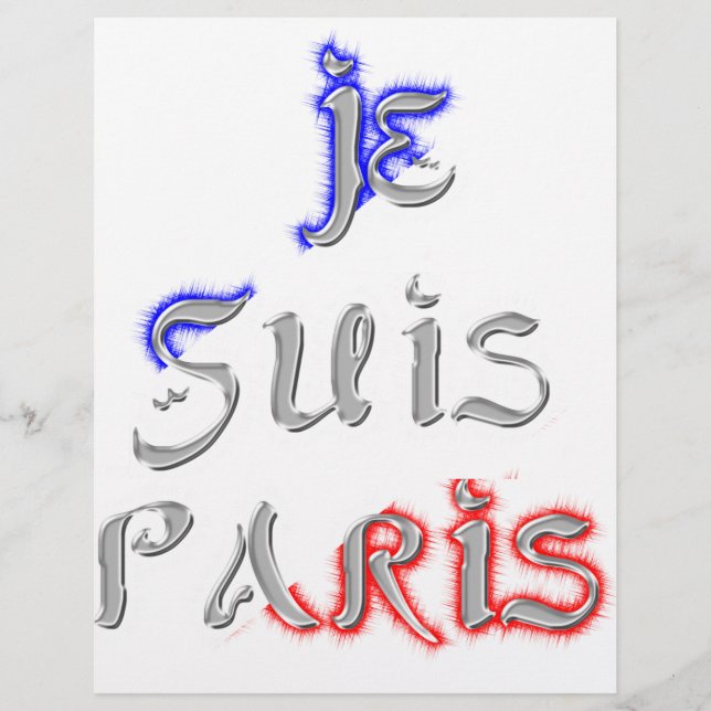 Je Suis Paris I Liebe Paris (Vorderseite)
