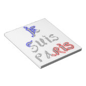Je Suis Paris I Liebe Paris Notizblock (angewinkelt)