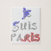 Je Suis Paris I Liebe Paris Puzzle (Vertikal)