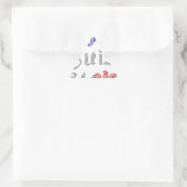 Je Suis Paris I Liebe Paris Textkunst drucken Dreieckiger Aufkleber (Tasche)