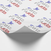 Je Suis Paris Kunstprint Geschenkpapier (Ecke)
