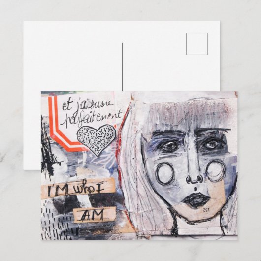 Je suis postkarte (Vorne/Hinten)