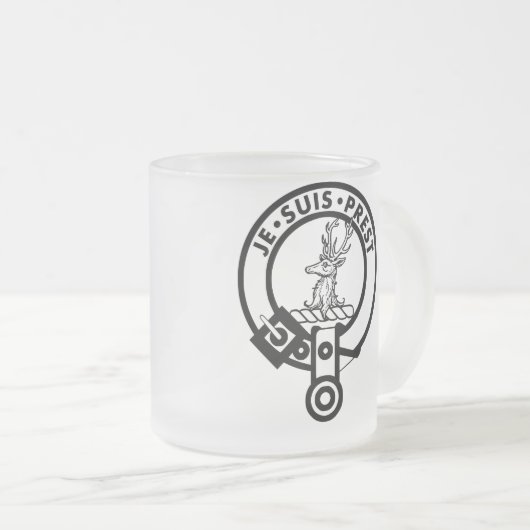 Je Suis Prest 10 oz Mattierte Tasse (VorderseiteRechts)