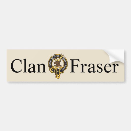 Je Suis Prest - Clan Fraser Wappen Autoaufkleber (Vorne)