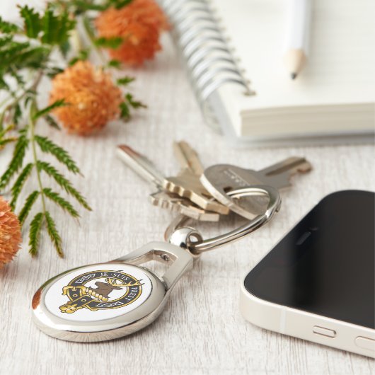 Je Suis Prest - Clan Fraser Wappen Schlüsselanhänger (Seite)