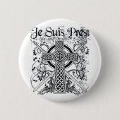 Je Suis Prest Fraser Familienmotto Button (Vorderseite)