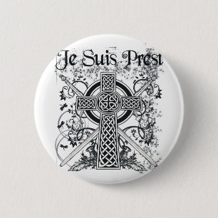 Je Suis Prest Fraser Familienmotto Button