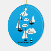 Je suis sur UNOBateau! Keramikornament (Links)