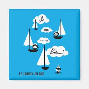 Je suis sur UNOBateau! Magnet