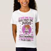 je suis une fille qui fait de judo T-Shirt (Vorderseite)